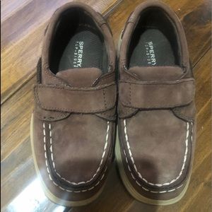 Little boys Sperry Dock shoes size 10.5
